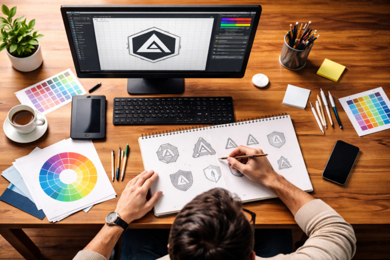 designer logo top view 1920x1080 horizontal